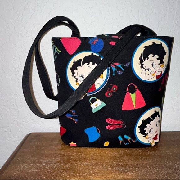 Vintage Betty Boop Print Shoulder Purse Bag - Picture 6 of 14